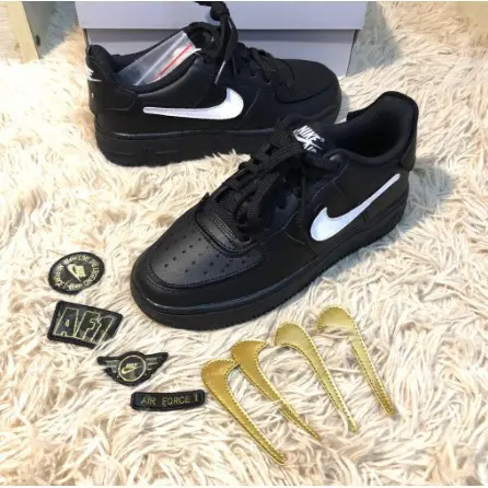 Giày Nike Air Force 1/1 GS 'Black' DB2812-001 - Ảnh 4