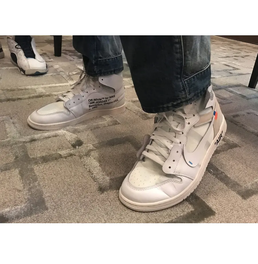 Giày Nike Jordan 1 Retro High Off-White White AQ0818-100 - Ảnh 4