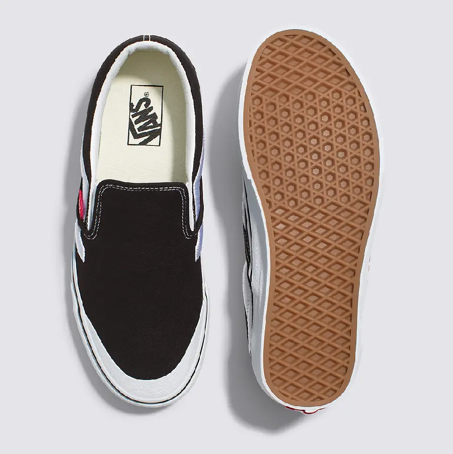 Giày Vans Classic Slip-On 138 'Sidestripe Black' VN000BW36BT - Ảnh 3