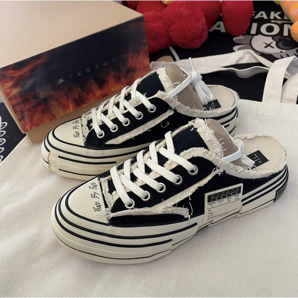 Giày xVessel Slip-on Black Glow In The Dark S19X003B - Ảnh 2