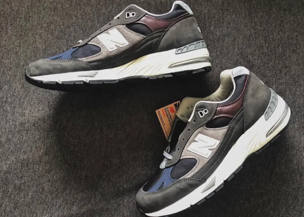 Giày New Balance 991 Made In England 'Olive White' M991GNN - Ảnh 5