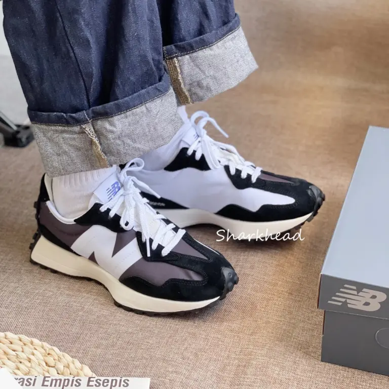 Giày New Balance 327 'Black White' MS327LB1 - Ảnh 3