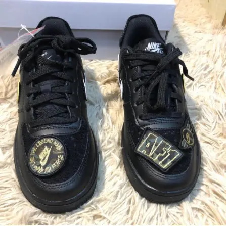 Alternative view of Giày Nike Air Force 1/1 GS 'Black' DB2812-001