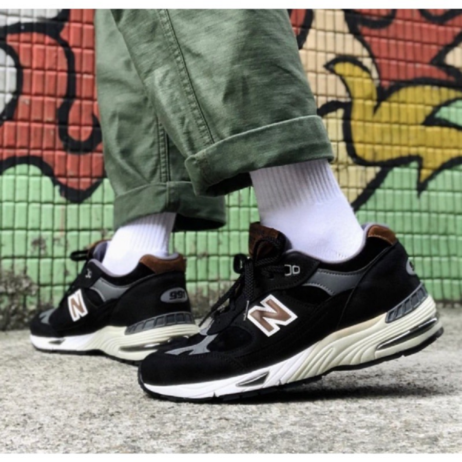 Giày New Balance 991 Made In England ‘Black Brown’ M991KT - Ảnh 3