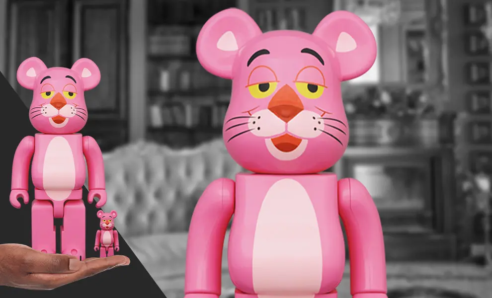 Alternative view of Mô Hình Bearbrick Pink Panther