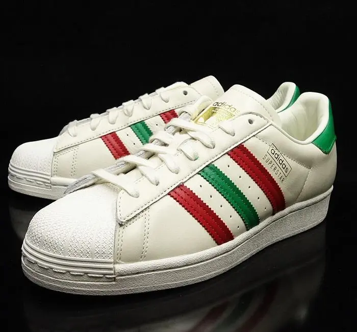 Giày Adidas Superstar 'Off White Scarlet Green' FZ5435 - Ảnh 5