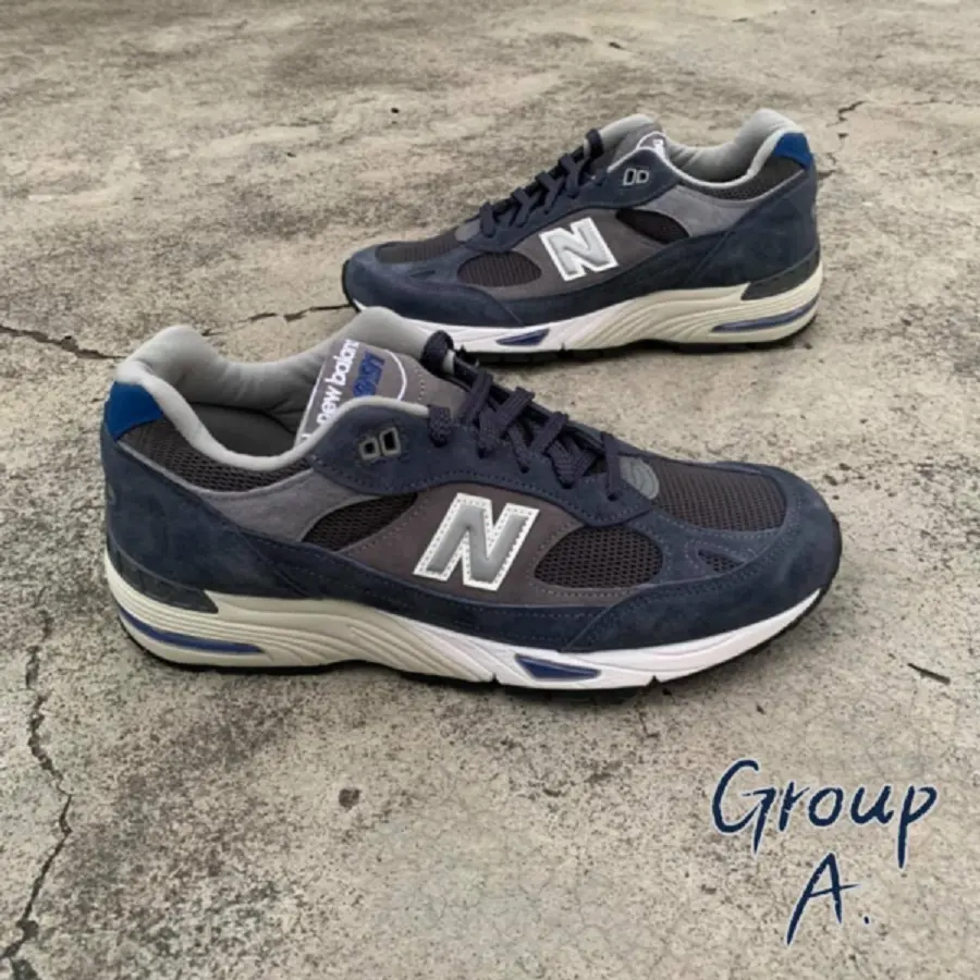 Giày New Balance 991 Made In England ‘Grey Blue’ M991GRB - Ảnh 5
