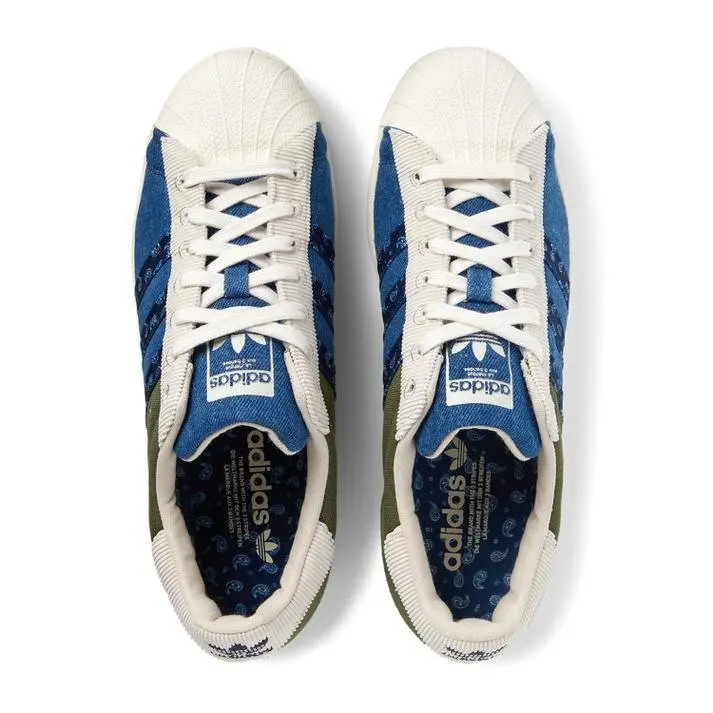Alternative view of Giày Adidas Superstar Blue Green H04295