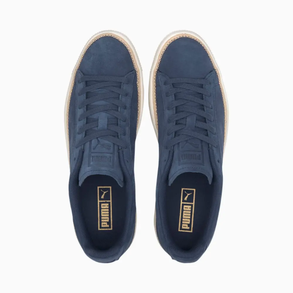 Giày Puma Suede Trim DLX Trainers 'Blue beige' 371749-03 - Ảnh 4