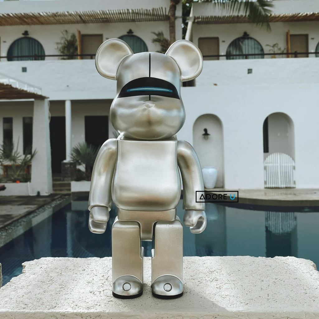Mô Hình Bearbrick Sorayama Sexy Robot Silver - Ảnh 2