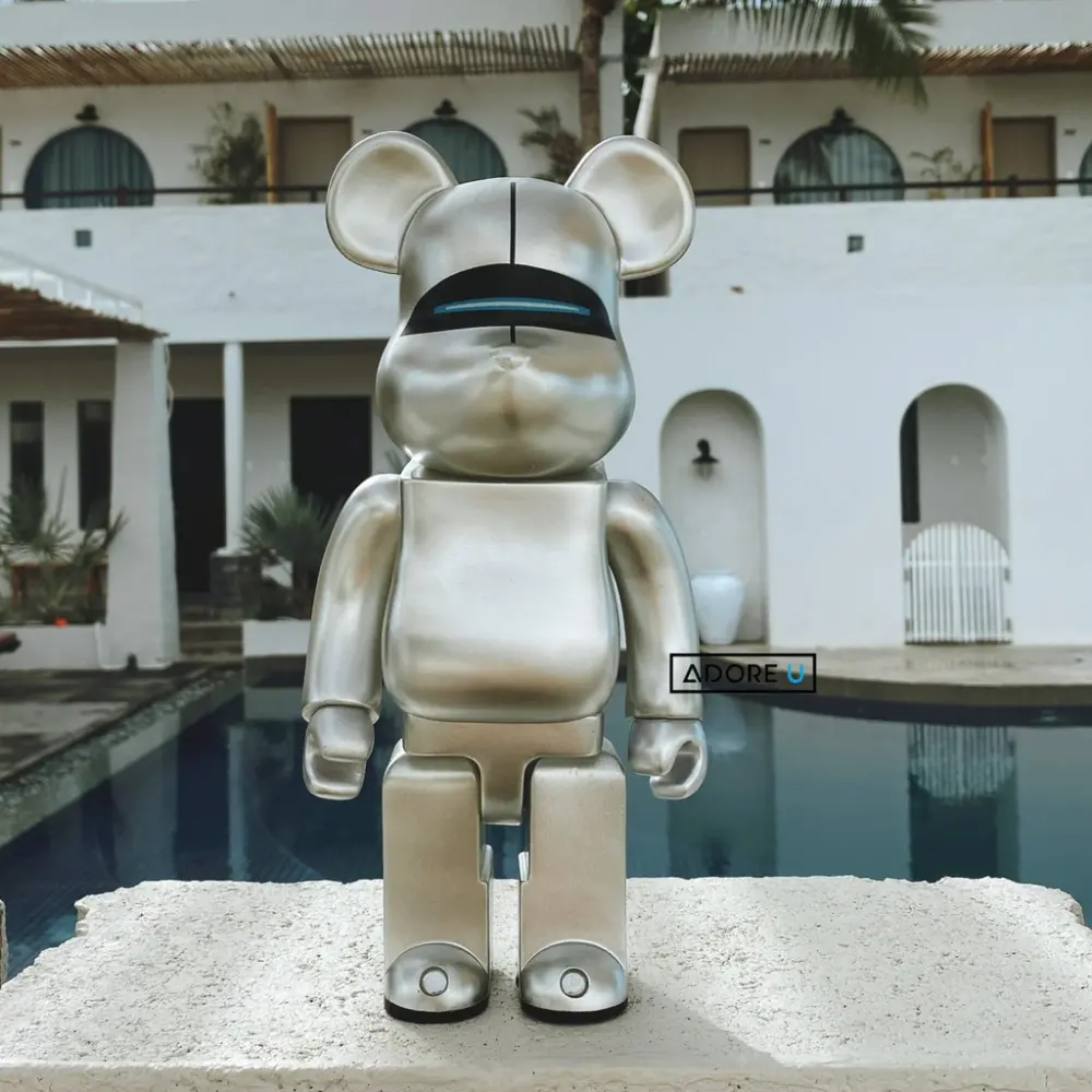 Alternative view of Mô Hình Bearbrick Sorayama Sexy Robot Silver