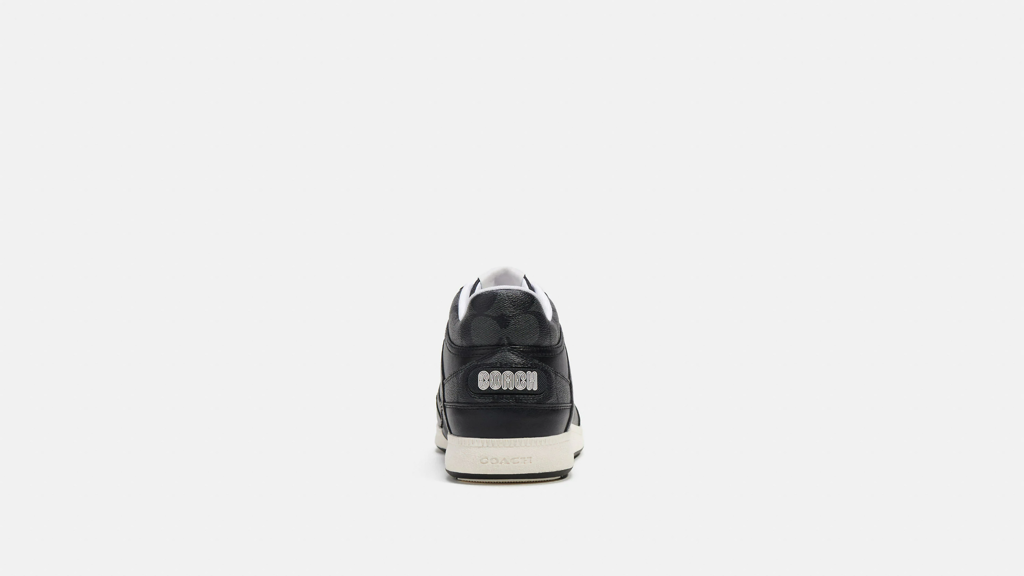 Giày Coach Mid Top Sneaker In Signature Canvas 'Black' CI083-BLK - Ảnh 5