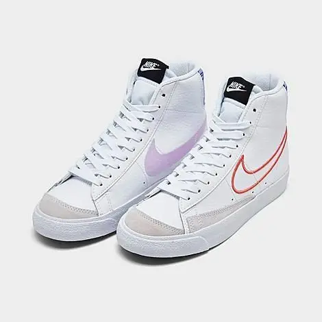 Giày Nike Blazer Mid '77 SE GS 'White Magic Ember' DJ0265-100 - Ảnh 3