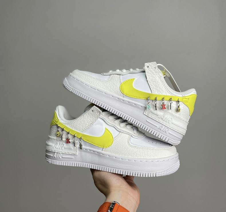 Giày Nike Wmns Air Force 1 Shadow SE 'Pale Ivory Light Zitron' DJ5197-100 - Ảnh 3