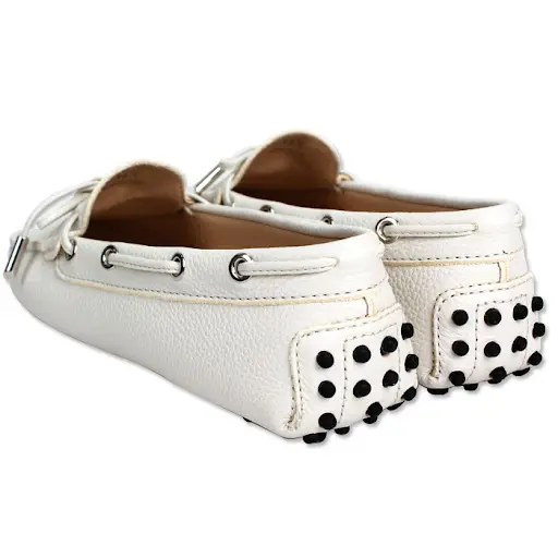 Giày Tod’s Woman Gommino Driving Shoes in White Leather XXW0FW050305J19999 - Ảnh 3