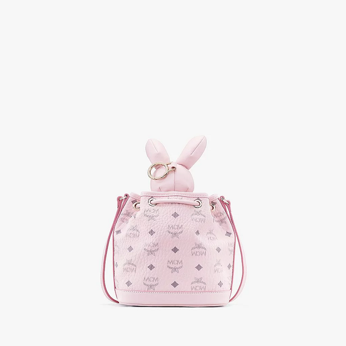 Túi MCM Zoo Rabbit Drawstring Bag 'Pink' MWDAAXL03QH001 - Ảnh 3