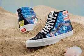 Giày Vans Sandy Liang x Sk8-Hi 38 DX 'Patchwork' VN0A54FB9ZP - Ảnh 4
