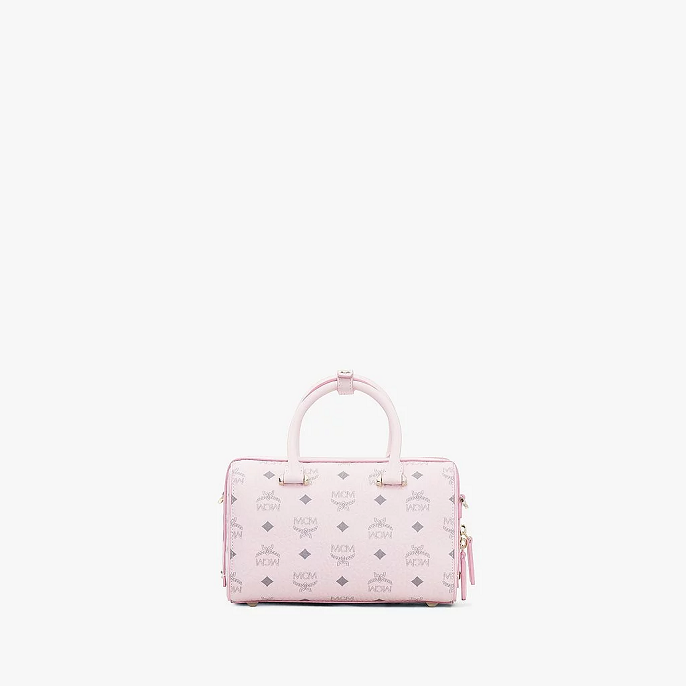 Túi MCM Essential Boston Bag Visetos 'Pink' MWB9SSE67QH001 - Ảnh 3