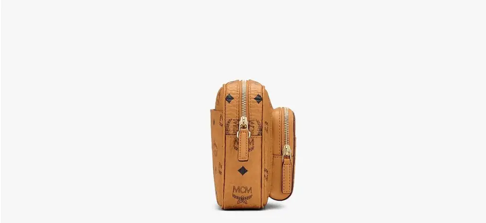 Túi MCM Klassik Crossbody In Visetos Cognac MMRAAKC02CO001 - Ảnh 4