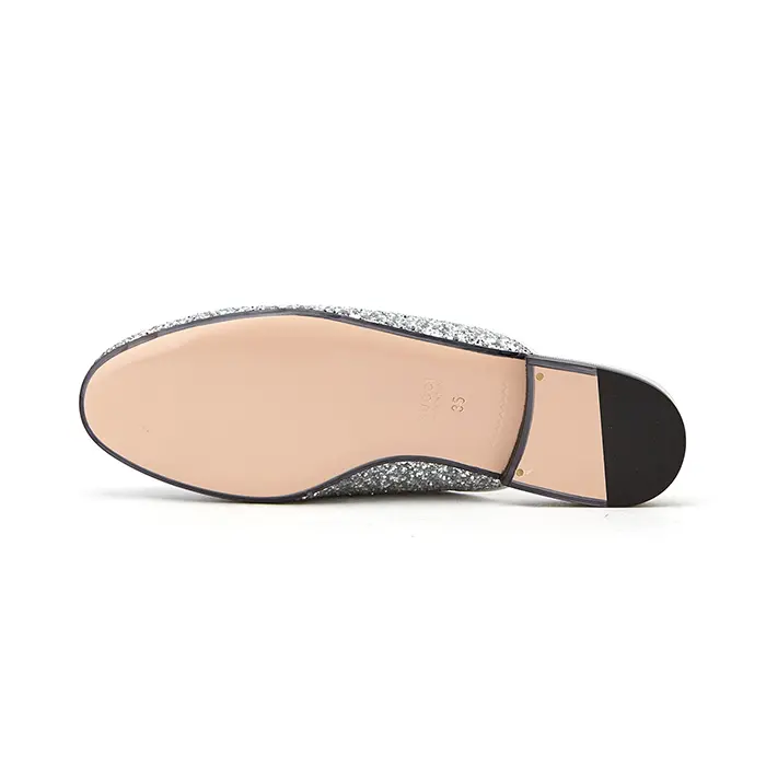 Giày Gucci Princetown Glitter Slippers 432773-KSP20-8106 - Ảnh 5