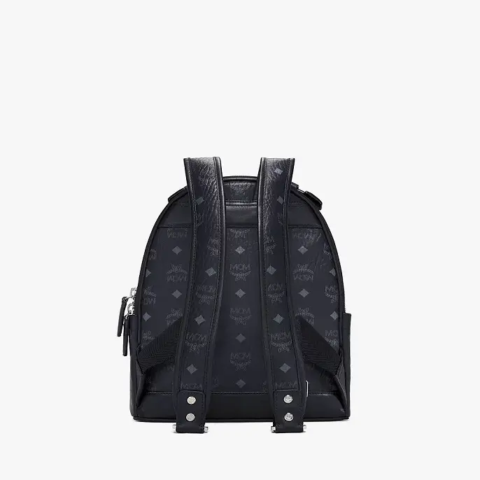 Alternative view of Balo MCM Stark Backpack Visetos 'Black' MMKAAVE08BK001