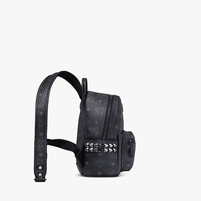 Balo MCM Stark Side Studs Backpack Visetos 'Black' MMK6SVE41BK001 - Ảnh 4