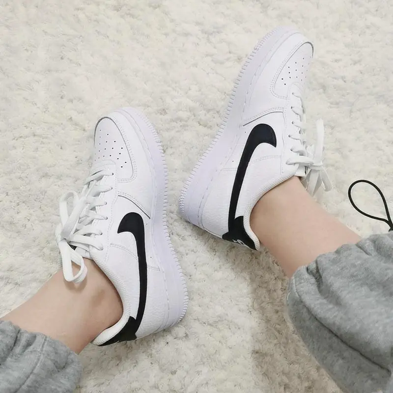 Giày Nike Air Force 1 GS 'White Black' CT3839-100 - Ảnh 3