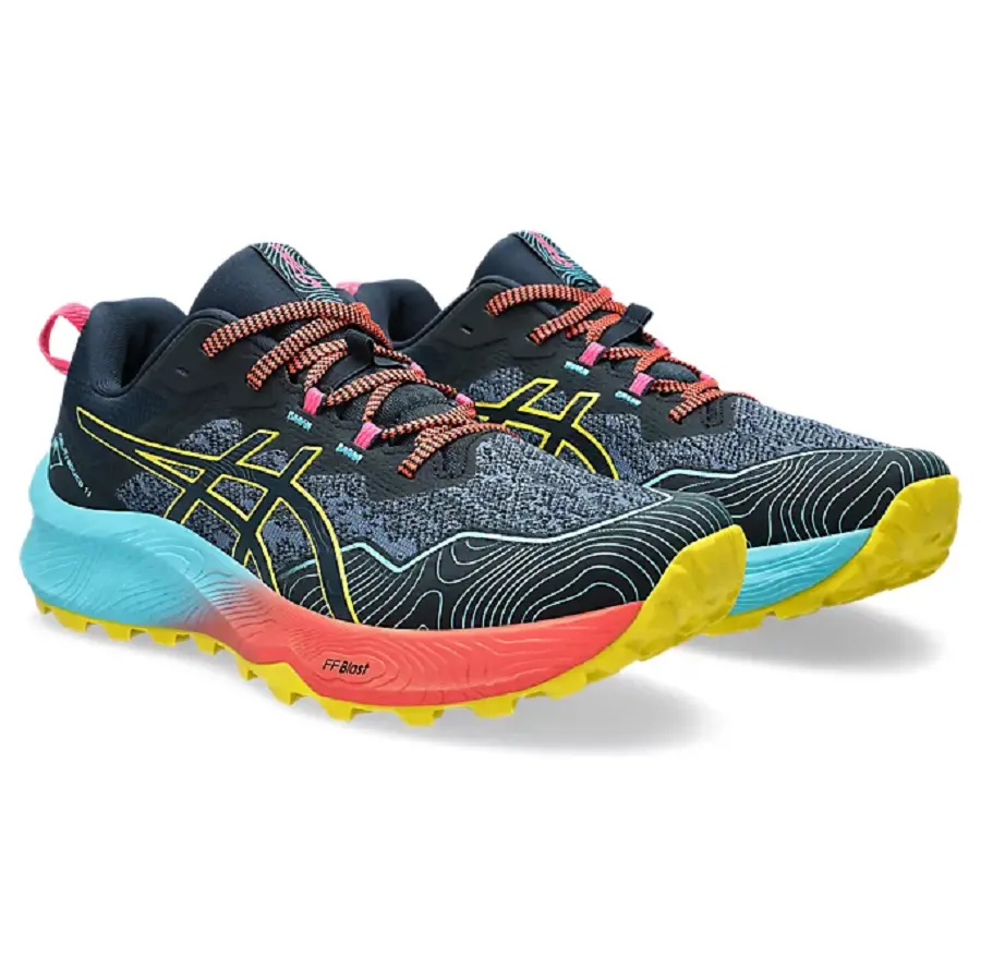 Alternative view of Giày Asics Gel Trabuco 11 'French Blue Vibrant Yellow' 1011B605-401
