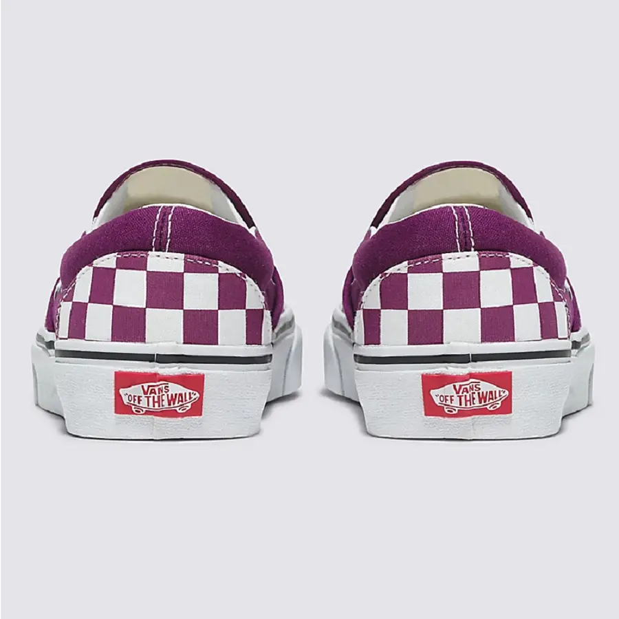 Giày Vans Classic Slip-on Checkerboard 'Purple' VN000BVZDRV - Ảnh 3