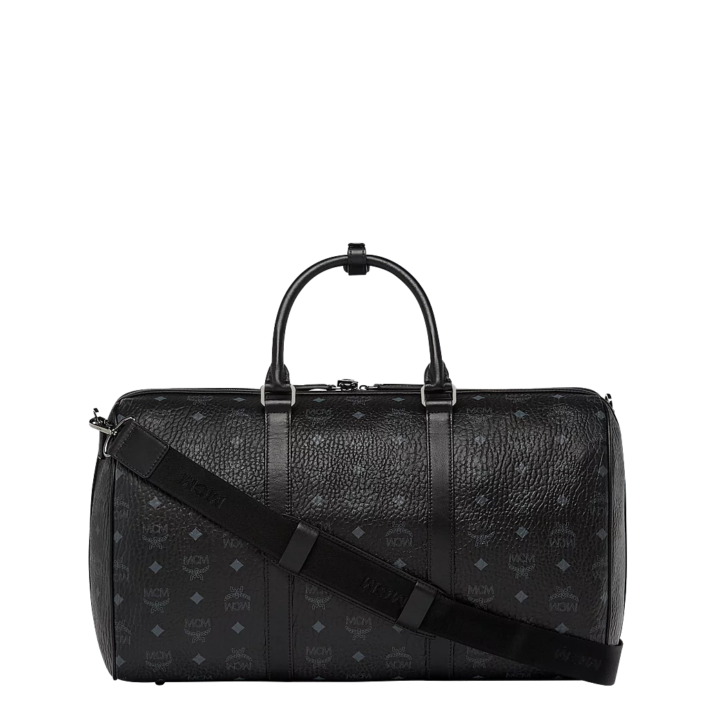 Túi MCM 45cm 17.7" Traveler Weekender In Visetos 'Black' MUV7AVY03BK001 - Ảnh 4