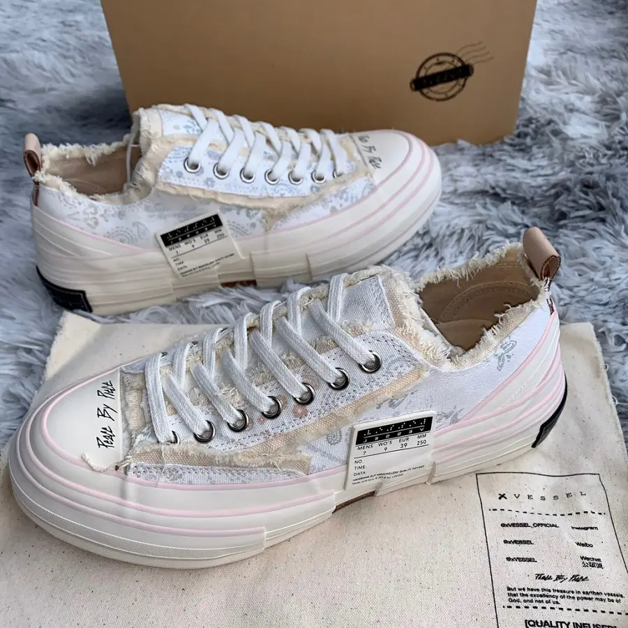 Giày Xvessel G.O.P. Lows White Paisley F20X001BK - Ảnh 5