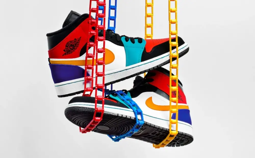 Giày Nike Air Jordan 1 Mid Bred Multi-Color 554724-125 - Ảnh 7