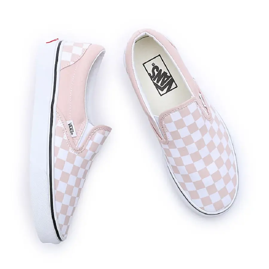 Giày Vans Classic Slip-on Checkerboard 'Pink' VN000BVZBQL - Ảnh 4