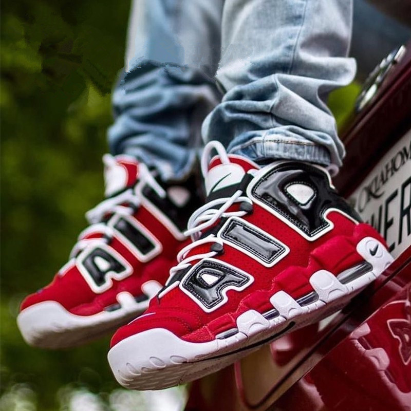 Giày Nike Air More Uptempo GS 'Varsity Red' 415082-600 - Ảnh 4