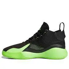 Giày Adidas D Rose 773 2020 'Black Team Solar Green' FZ1268 - Ảnh 5