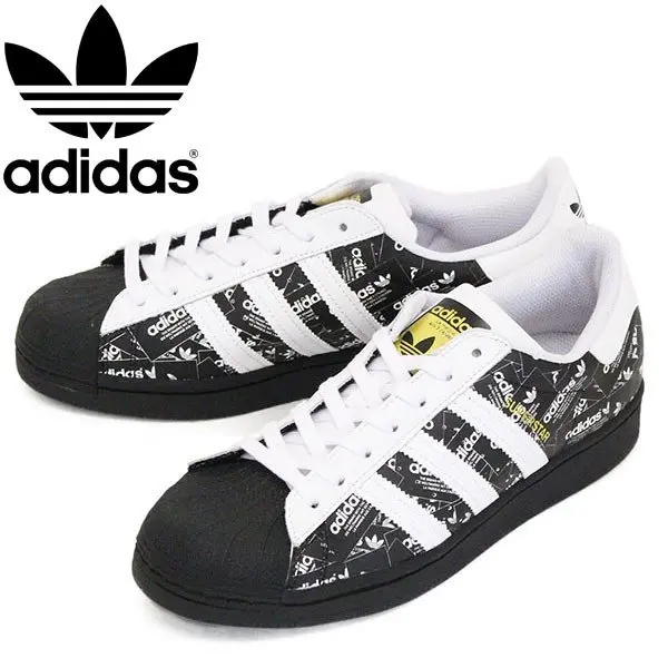 Alternative view of Giày Adidas Superstar 'All Over Print - Black' FV2820