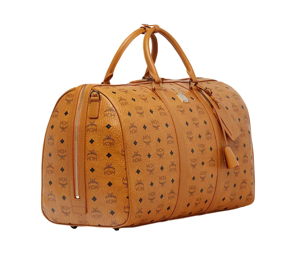 Túi MCM 50cm 20" Traveler Weekender In Visetos 'Cognac' MUV7AVY02CO001 - Ảnh 5