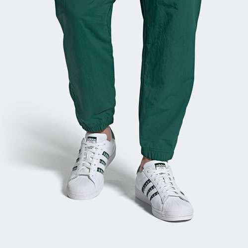 Giày Adidas Superstar White Green FZ1968 - Ảnh 6