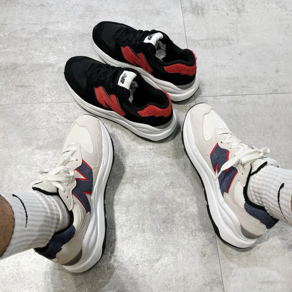 Giày New Balance 5740 'White Navy' M5740MA1 - Ảnh 6