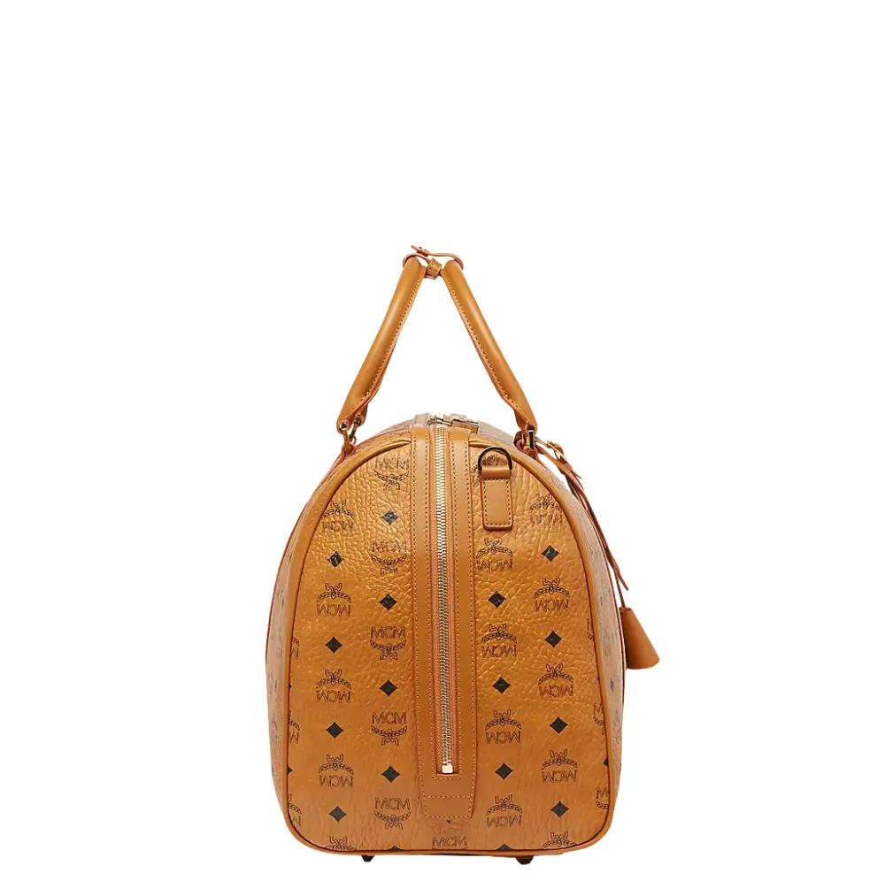 Túi MCM 50cm 20" Traveler Weekender In Visetos 'Cognac' MUV7AVY02CO001 - Ảnh 4