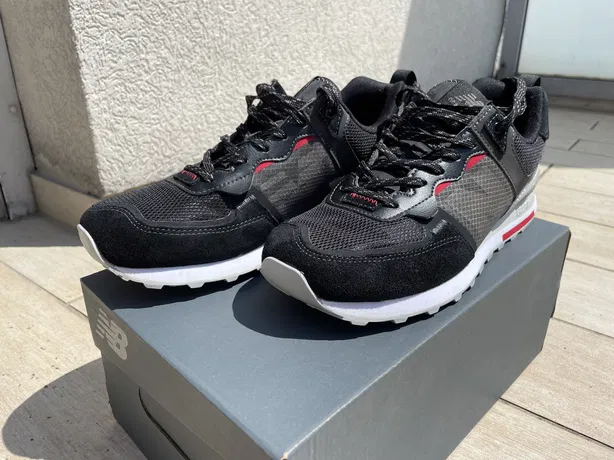 Giày New Balance 574 'Black Team Red' ML574ISE - Ảnh 3
