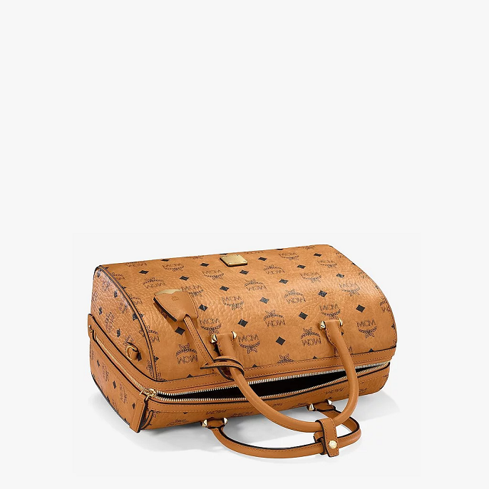Túi MCM Essential Boston Bag 'Cognac' MWBAASE01CO001 - Ảnh 3
