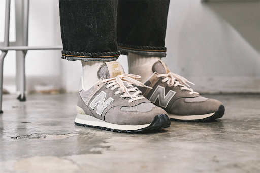 Giày New Balance 574 Steel Grey ML574GYG - Ảnh 3