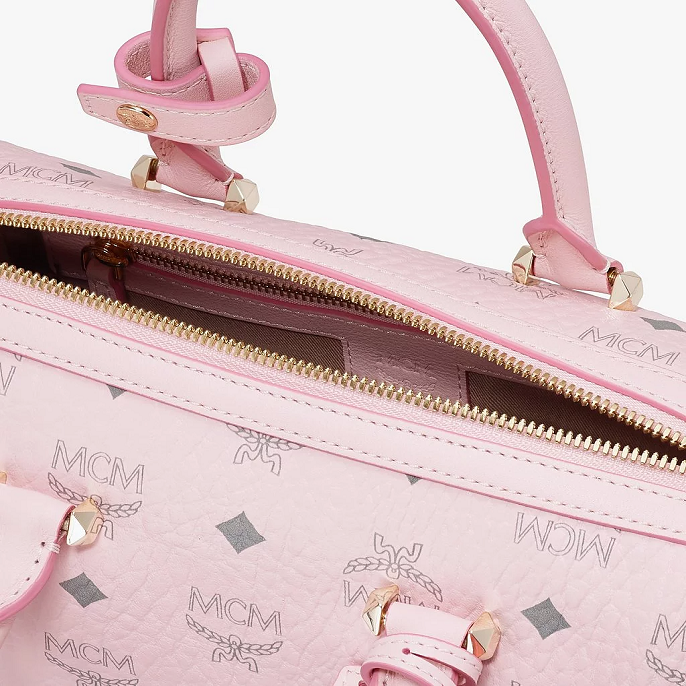 Túi MCM Essential Boston Bag Visetos 'Pink' MWB9SSE67QH001 - Ảnh 2