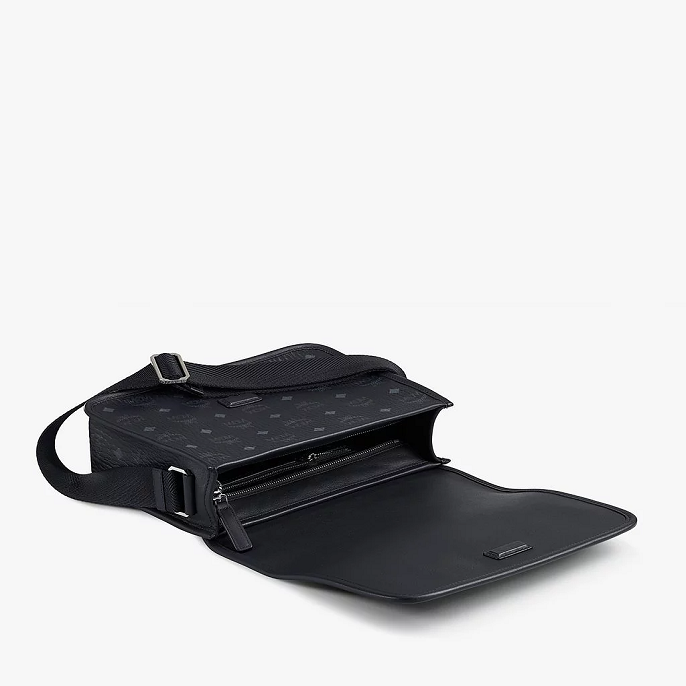 Túi MCM Klassik Messenger Bag 'Black' MMMAAKC03BK001 - Ảnh 3