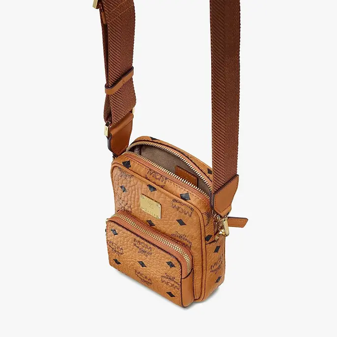 Alternative view of Túi MCM Tech Crossbody Visetos 'Cognac' MMRASVI02CO001