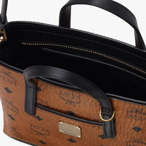 Alternative view of Túi MCM Anya Shopper Visetos Cognac 'Black' MWP9AVI78CO001
