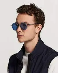 Alternative view of Kính Gucci Blue Mirror Logo Round Unisex GG0944SA-004
