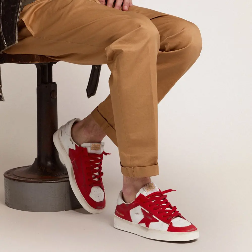 Giày Golden Goose Stardan 'Red' GMF00128-F002186-10350 - Ảnh 3