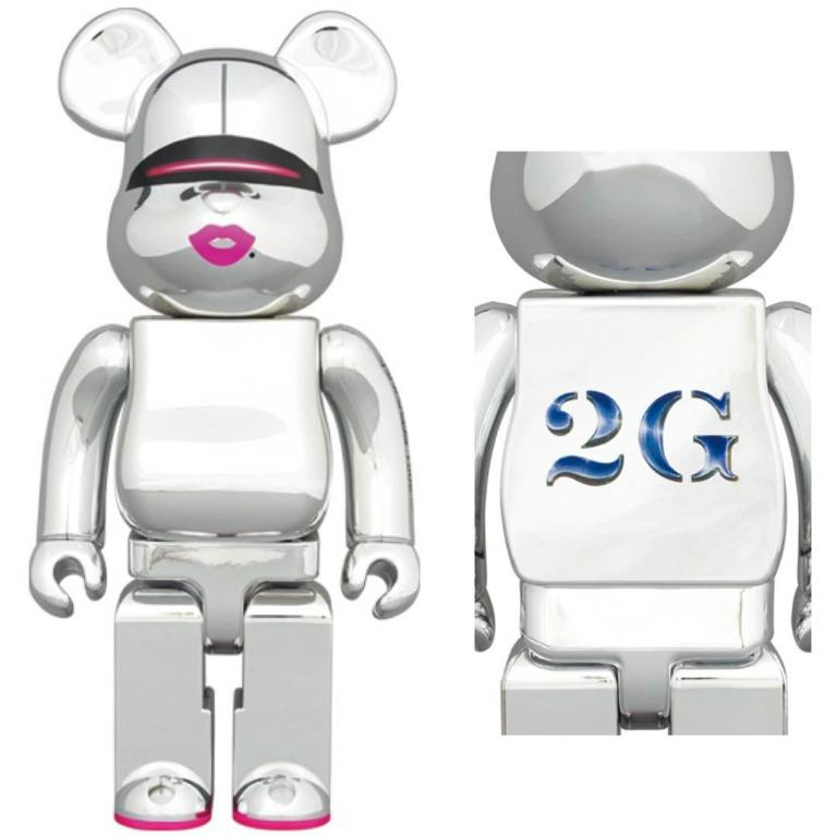 Mô Hình Bearbrick Sorayama 2G Silver Ver 2G - Ảnh 2